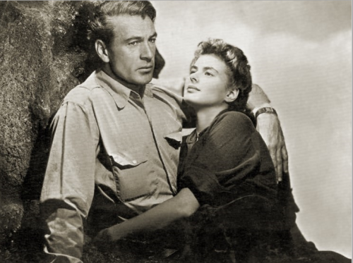 게리 쿠퍼와 잉그리드 버그만이 열연한 영화 '누구를 위하여 종은 울리나(1943, 감독: 샘우드)'.