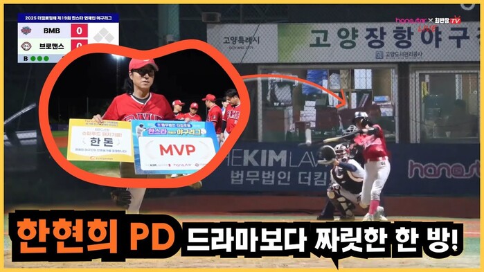 [한스타연예인야구] 드라마감독 한현희, 놀라운 타격감으로 팀 승리+MVP 수상!
